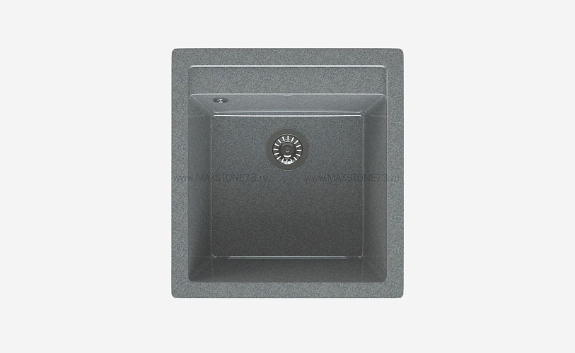 MAXSTONE Мойка глянцевая MS-10 (темно-серая) 505*460*215